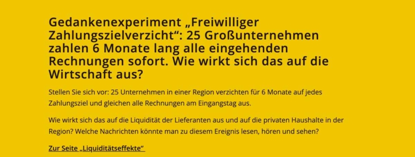 Freiwilliger Zahlungszielverzicht